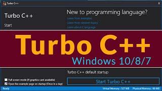 How to Install Turbo C++ for Windows 10/11 | 2024