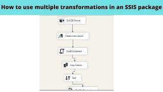 24 How to use multiple transformations in an SSIS package ?