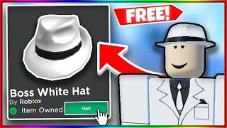 (FREE!) How To Get The BOSS WHITE HAT ON ROBLOX!