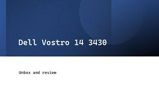 Bensontek Reviews — Dell Vostro 14 3430