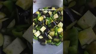 Delicious  Baingan and Capsicum ki Sabji recipe #shorts #vegan #recipe #viral