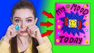 DIY Блокнот НАСТРОЕНИЯ / Меняй Emoji под настроение! Цвет настроения  ̶с̶и̶н̶и̶й̶  желтый  Afinka