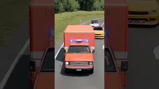 Car Barrier Bollards Crash – BeamNG.drive