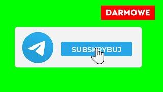 Wstawka Telegram Subskrybuj Green Screen, bez tła | Darmowa animacja