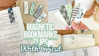 DIY MAGNETIC BOOKMARK CLIPS WITH CRICUT | EASY BEGINNER PROJECT