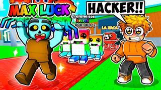 I Secretly Cheated with MAX SERVER LUCK in Roblox Steal a Brainrot...