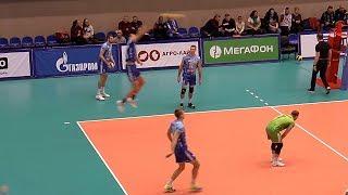 Volleyball. Serve. Ilya Vlasov and Dynamo Moscow team