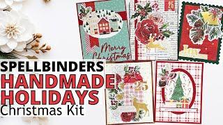 Christmas Cards with Spellbinders Handmade Holidays Christmas Kit