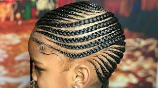 Coiffure tendance 2022, Tresse africaine pour petite fille 2022 école