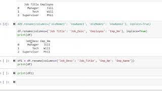 Rename a column in Pandas DataFrame in Python