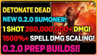 BEST Detonate Dead 1 SHOT NUKE Build In POE 2 | Patch 0.2.0 Preparation Builds