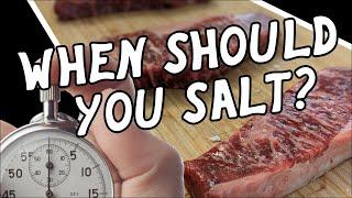 The TRUTH about WHEN to salt your steak. Beef porterhouse steak experiment