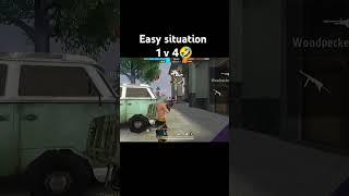 1v4 I am win  #deepak #freefire #gaming  