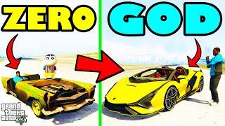 Franklin Upgrading ZERO To GOD SUPER CAR in GTA 5 | SHINCHAN and CHOP