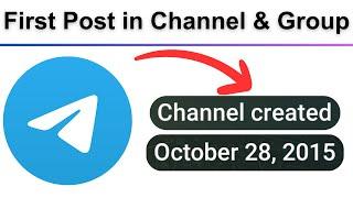 How to See First Post in Telegram Channel or Group