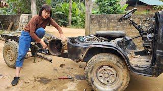 Genius girl repairs and restores trucks from start to finish