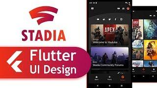 Flutter Google Stadia App UI  - Speed Code