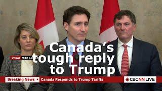 Trudeau hits back at Trump's tariff attack on Canada