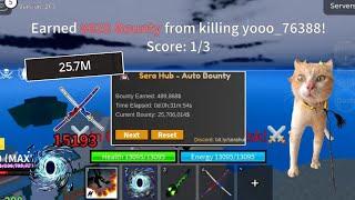 BEST BLOX FRUIT SCRIPT SERA HUB | 1H AFK FARM AUTO BOUNTY HUNT