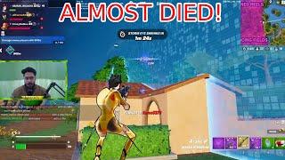 Almost DIED !! Can I Survive in This ?? . Amazing Fortnite Gameplay .