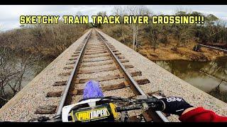 URBAN DIRTBIKE RIDING & EXPLORING Pt.1: Streets, River Crossing, Hillclimb!