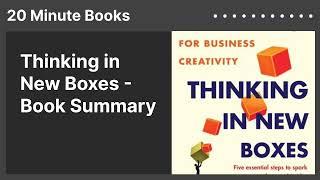 Thinking in New Boxes - Book Summary