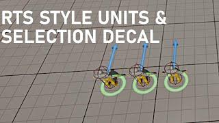 RTS Unit Setup & Selection Decal Material in Unreal Engine