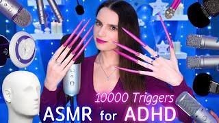 ASMR for ADHD 🩷10000 Triggers Changing Every Few Seconds! Scratching Tapping Massage etc No Talking