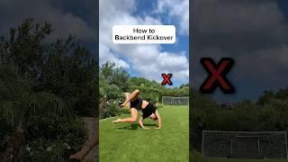 Backbend Kickover Tutorial  #gymnast #backbend #howto #tumbling