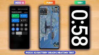 POCO X2 PUBG Battery Drain Test & Heating Test After MIUI 12 Update 