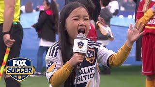 Malea Emma sings the national anthem before the LA Galaxy’s season opener | FOX SOCCER