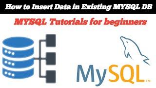 How to insert data into existing MYSQL database table using workbench and queries