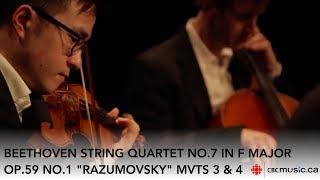 Beethoven "Razumovsky" Quartet Op.59 No.1 Mvt 3 & 4 | New Orford String Quartet