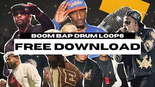 ROYALTY FREE ALL TIME HIP HOP/BOOM BAP DRUM LOOPS