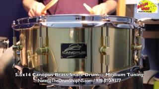 Canopus Brass Snare Drum 5.5x14 - The Drum Shop North Shore