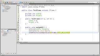 Java GUI Tutorial Part 1 - Creating a JFrame