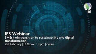 IES webinar - SMEs twin transition to sustainability and digital transformation