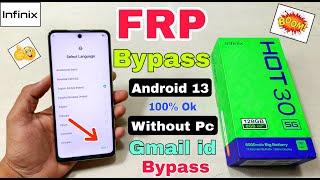 Infinix Hot 30 5G FRP Bypass Android 13 | New Trick | Infinix (X6832) Google Account Bypass No Pc |