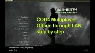 How to play COD4 offline multiplayer through LAN explained step by step