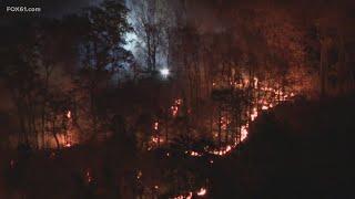 Connecticut firefighters battle brush fires in multiple towns