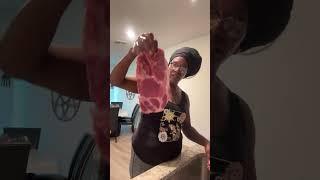 RASTA QUEEN $treasie1  is live! Pork Steak cooked in Soy sauce, Cabbage in a homemade sauce