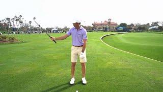 Billy Horschel’s lob wedge drill to warm up on the range