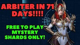 WORLD RECORD FREE TO PLAY MYSTERY SHARD ONLY ARBITER IN 71 DAYS!!!!