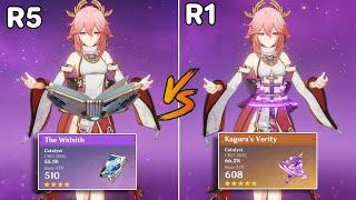 Yae Miko Weapon Comparison: The Widsith (R5) vs Kagura's Verity (R1) | Genshin Impact
