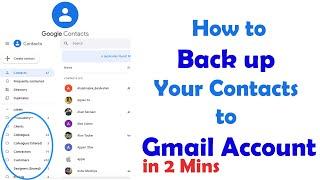 How to Backup Phone Contacts to Gmail Account - Android