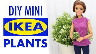 DIY Miniature IKEA plants for your Dollhouse - Mini Plants for the Dollhouse - Barbie Plants