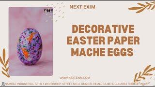 Exporter of Handmade Paper Mache Easter Eggs | Eco-Friendly Festive Decorations 