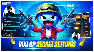 Best SETTINGS & SENSITIVITY in BGMI | BIXI OP All Settings Revealed | Control and sensi code