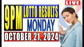 *Live Now* PCSO Lotto result today 9PM Monday October 21, 2024