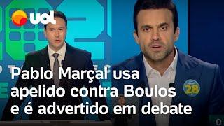 Debate Record: Pablo Marçal usa apelido contra Boulos, é advertido e perde tempo de resposta